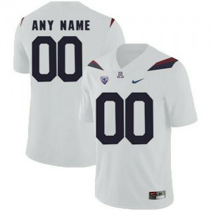 Custom College Basketball Jerseys Arizona Wildcats Jersey Name and Number White